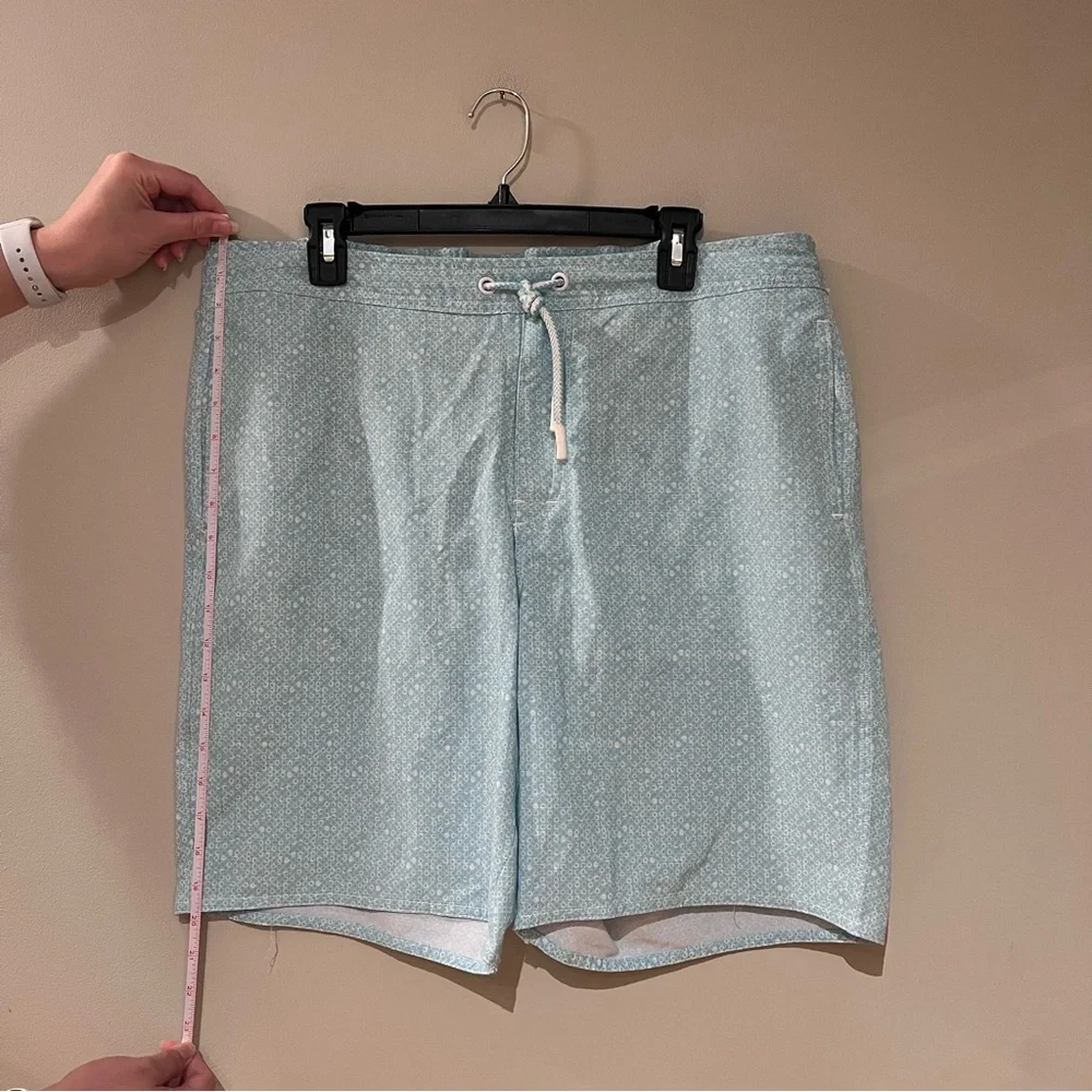 johnnie-O Light Blue Microdot Swim Trunks
